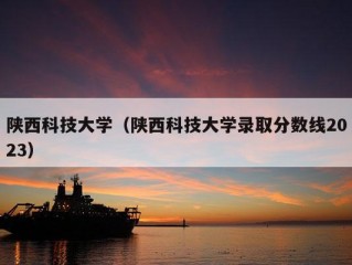 陕西科技大学（陕西科技大学录取分数线2023）